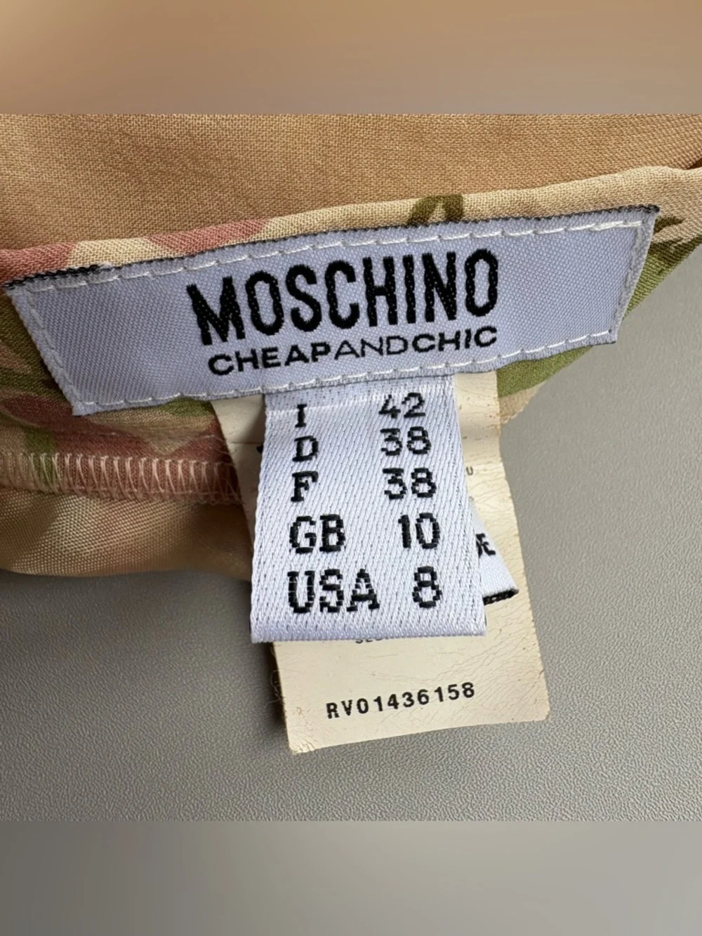 Vintage Moschino Cheap and Chic Silk Floral Skirt A-Line Cottagecore Flowy